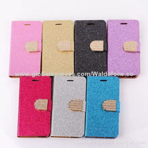PU Leather Case for iPhone 6, with Silk Texture, Without Removing Skin